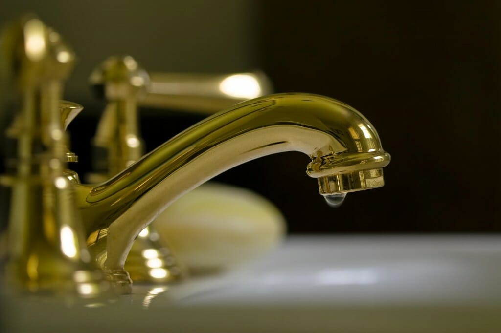 How to Clean Gold Faucets: Maintaining and Cleaning Gold Plated Bathroom Fixtures Image