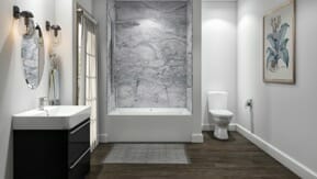 Modern Featuring Black And White Mixes bathroom Modern Featuring Black And White Mixes bathroom