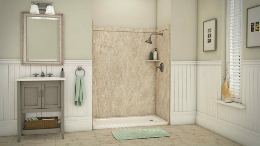 Alaskan Ivory Wall Shower Alaskan Ivory Wall Shower
