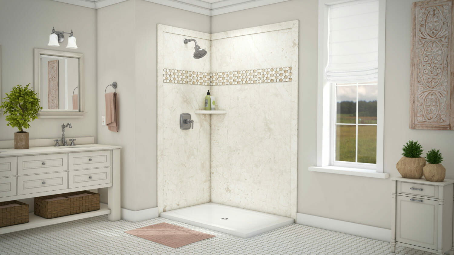 Easy cleaning bathroom