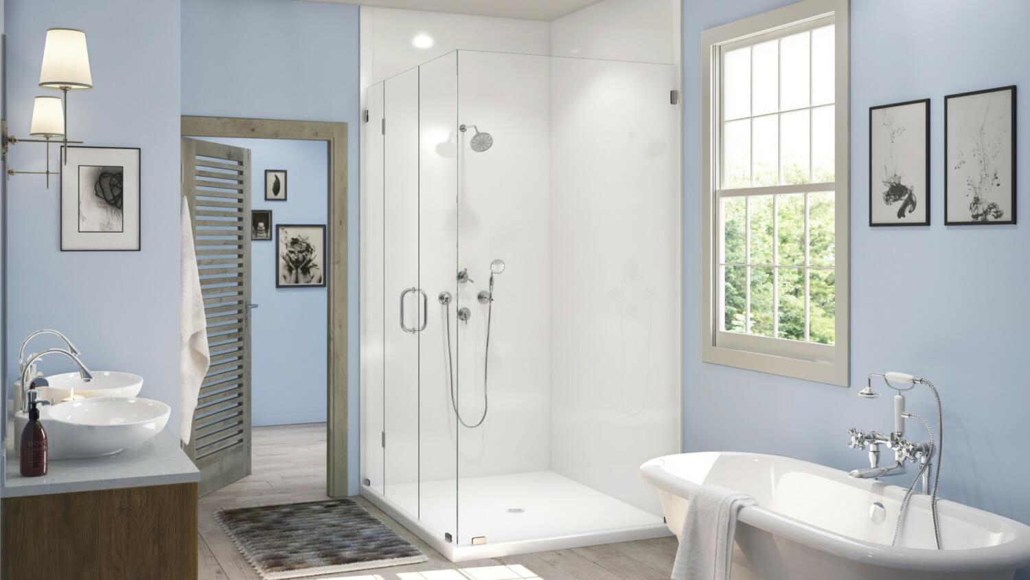 New shower installation